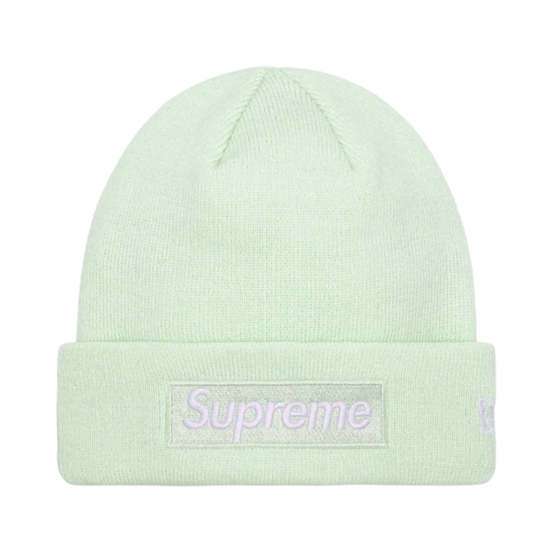 - Supreme New Era Box Logo Beanie Light Green - 23FW