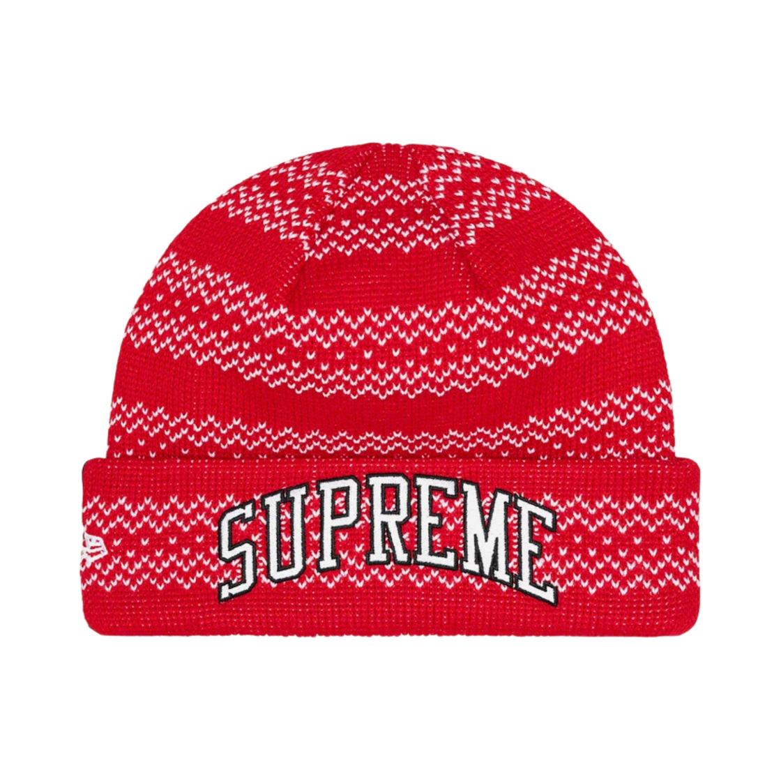 슈프림 뉴에라 스플릿 비니 레드 - 22FW(Supreme New Era Split Beanie Red - 22FW) - 1