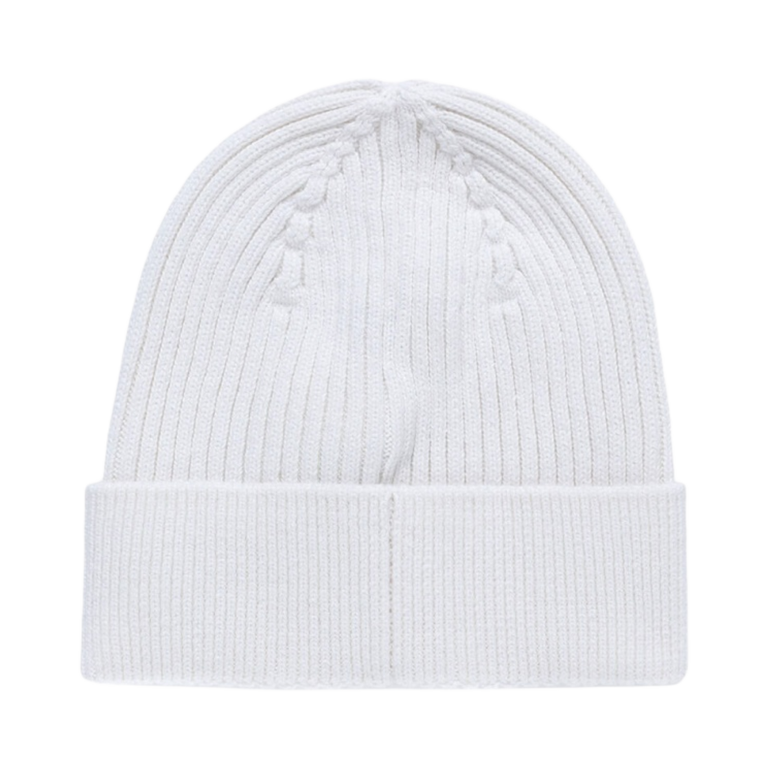 디젤 K-코더-G 2X2 립드 비니 로고 패치 화이트(Diesel K-Coder-G 2X2 Ribbed Beanie with Logo Patch White) - 2