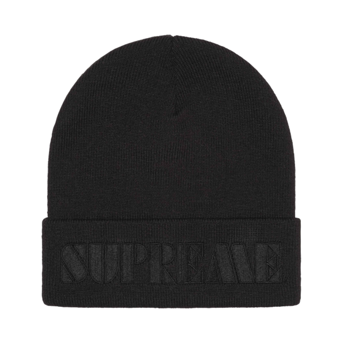 - Supreme Stencil Beanie Black - 24SS