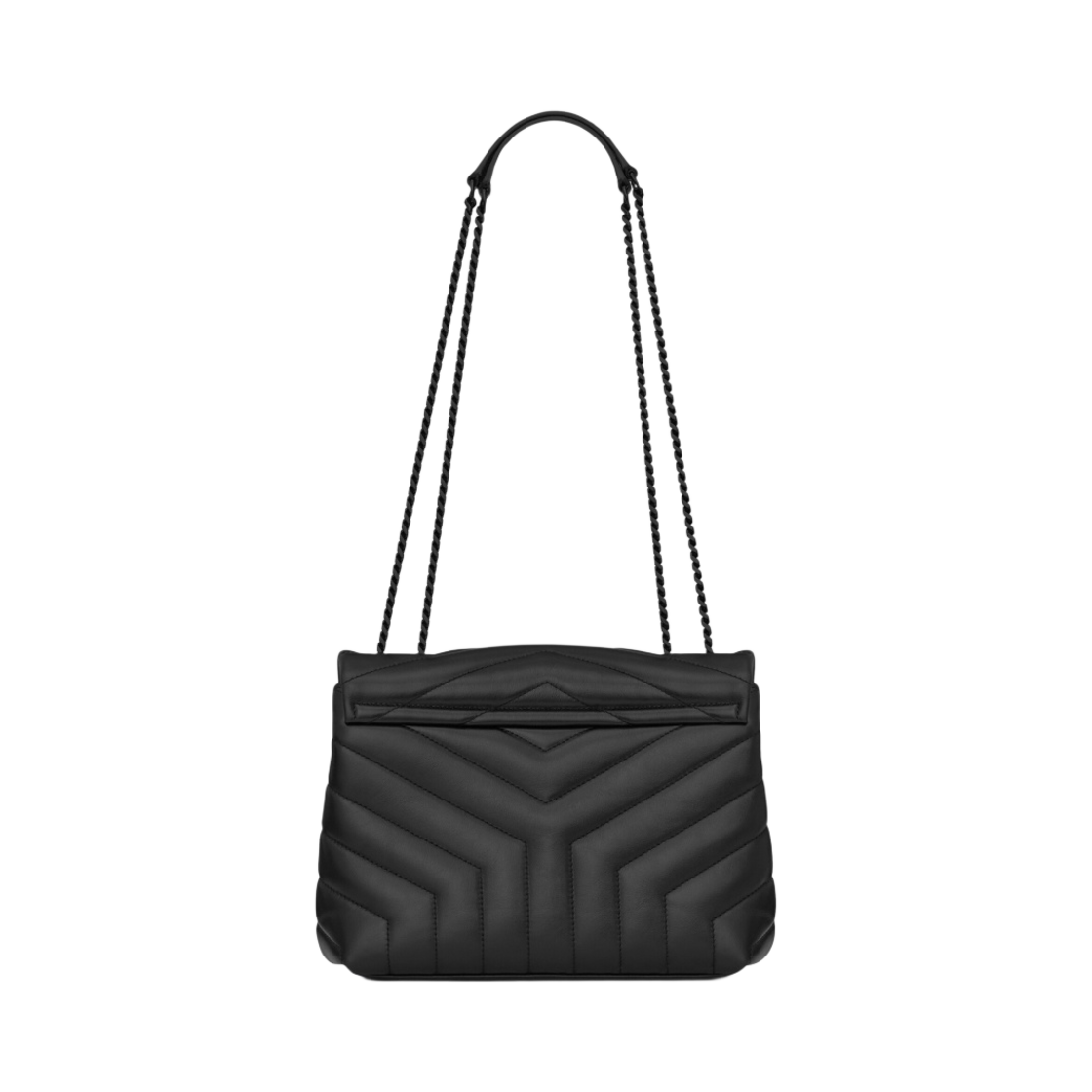 생로랑 마틀라세 Y 레더 블랙 모노그램 루루 스몰백 블랙(Saint Laurent Black Monogram Loulou Small Bag in Matelasse Y Leather Black) - 5