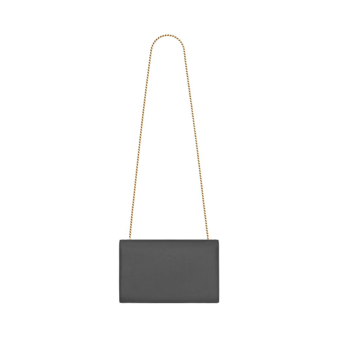 생로랑 그랑 드 뿌드르 레더 케이트 미디움 체인백 스톰(Saint Laurent Kate Medium Chain Bag in Grain De Poudre Leather Storm) - 2
