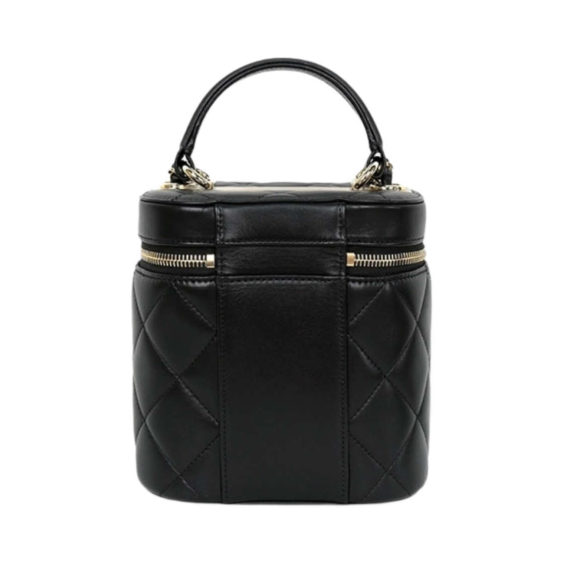 샤넬 코스메틱 케이스 램스킨 & 골드 메탈 블랙(Chanel Vanity Case Lambskin & Gold Black) - 2