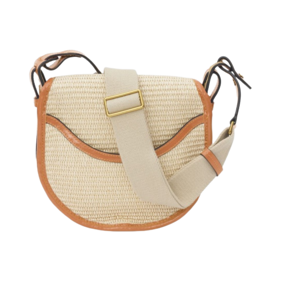 이자벨 마랑 봇시 스몰 사첼 라피아백 내츄럴 꼬냑 - 23SS(Isabel Marant Botsy Small Satchel Raffia Bag Natural Cognac - 23SS) - 3