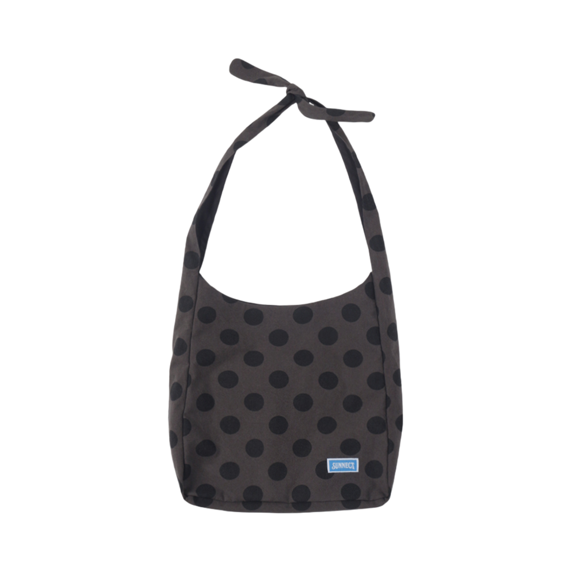 SNCT25SAC007CC SUNNECT Polka Dot Canvas Crossbody Charcoal