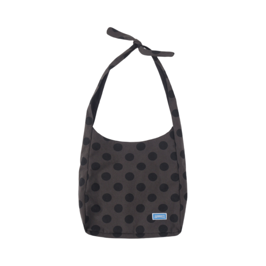 SNCT25SAC007CC Sunnect Polka Dot Canvas Crossbody Charcoal