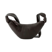 Lemaire Small Croissant Bag Soft Nappa Leather Dark Chocolate