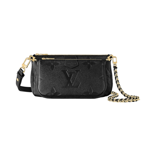 Louis Vuitton Multi Pochette Accessoires Monogram Empreinte Black
