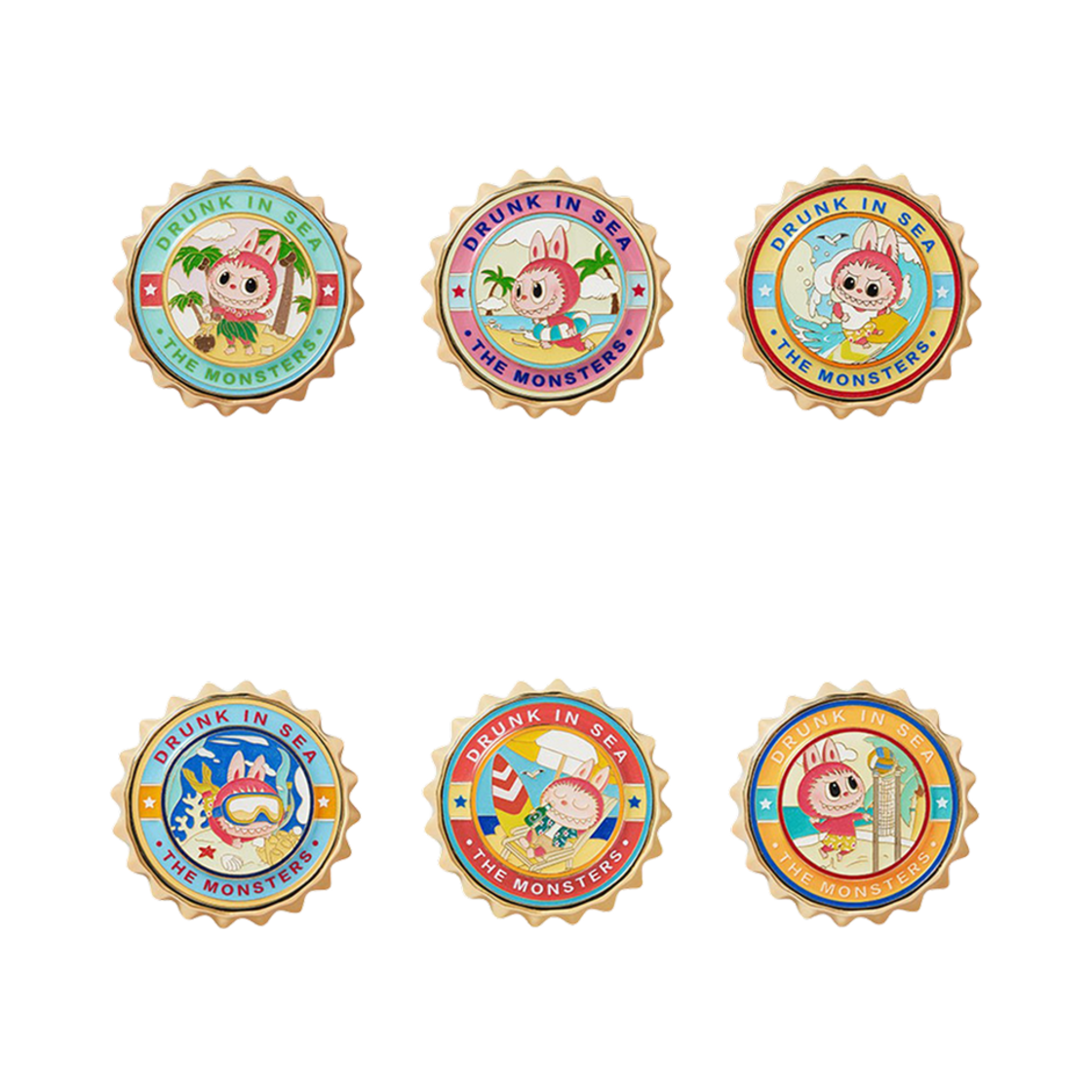 팝마트 라부부 바캉스 시리즈 마그넷 미개봉 랜덤박스 (1개입)(Pop Mart Labubu Vacation Series Magnet Sealed Case (1 Blind Box)) - 2