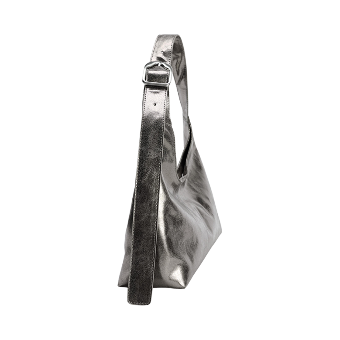 자라 메탈릭 이펙트 미니 버킷백 실버(Zara Metallic Effect Mini Bucket Bag Silver) - 3