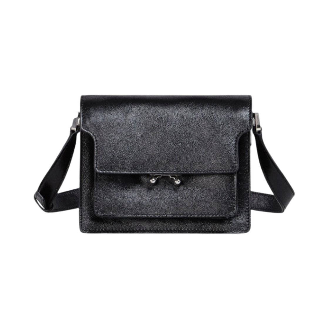 마르니 카프스킨 트렁크 소프트 미니백 블랙