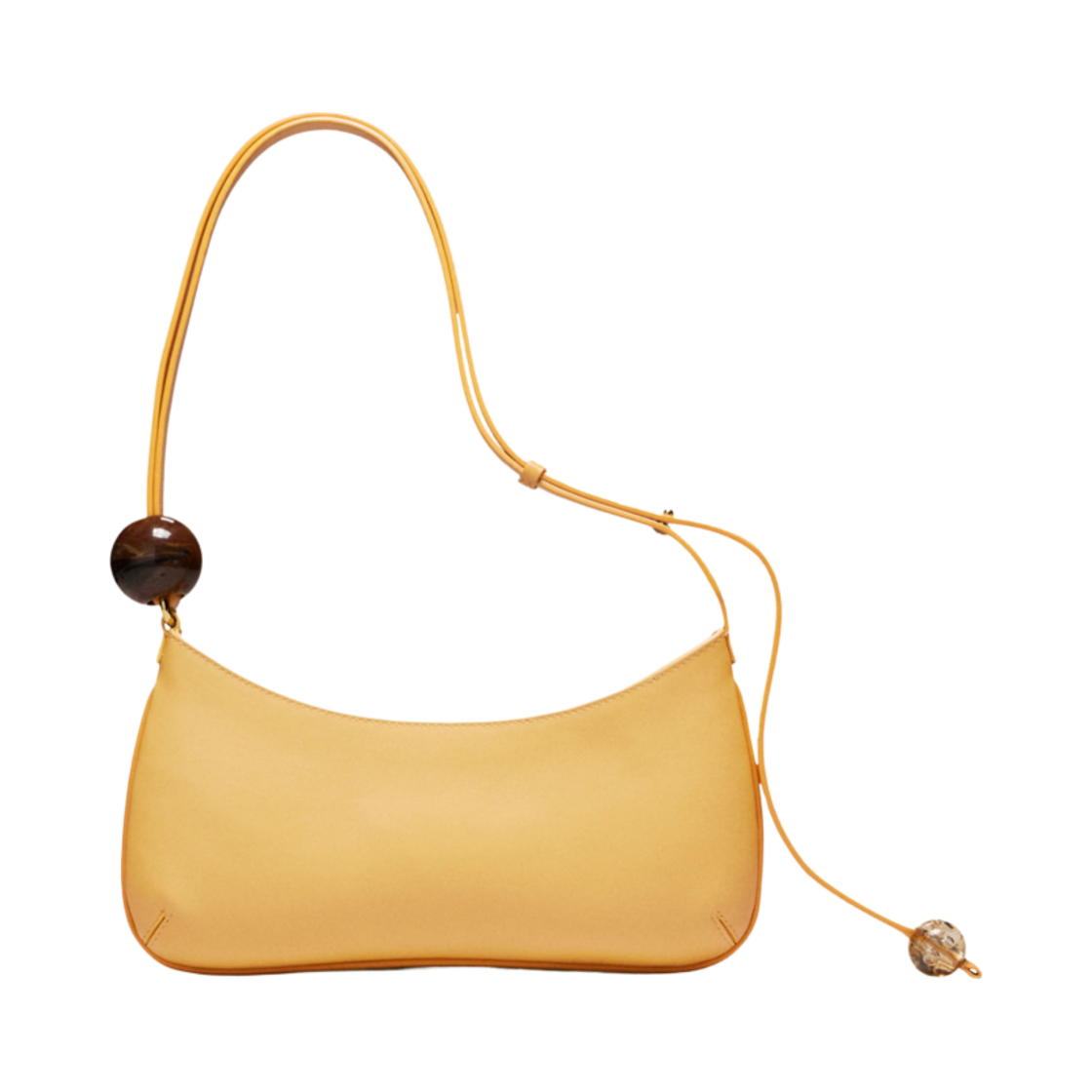 자크뮈스 르 비쥬 펄 비디드 숄더백 더스티 옐로우(Jacquemus Le Bisou Perle Beaded Shoulder Bag Dusty Yellow) - 3