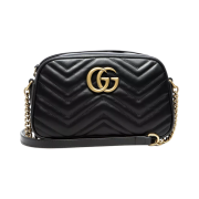 Gucci GG Marmont Matelasse Small Chain Shoulder Bag Black