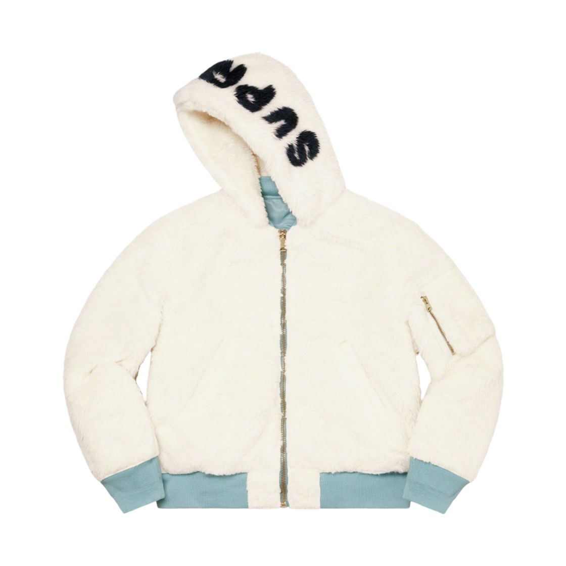 슈프림 포우 퍼 리버시블 MA-1 라이트 블루 - 22FW(Supreme Faux Fur Reversible MA-1 Light Blue - 22FW) - 4