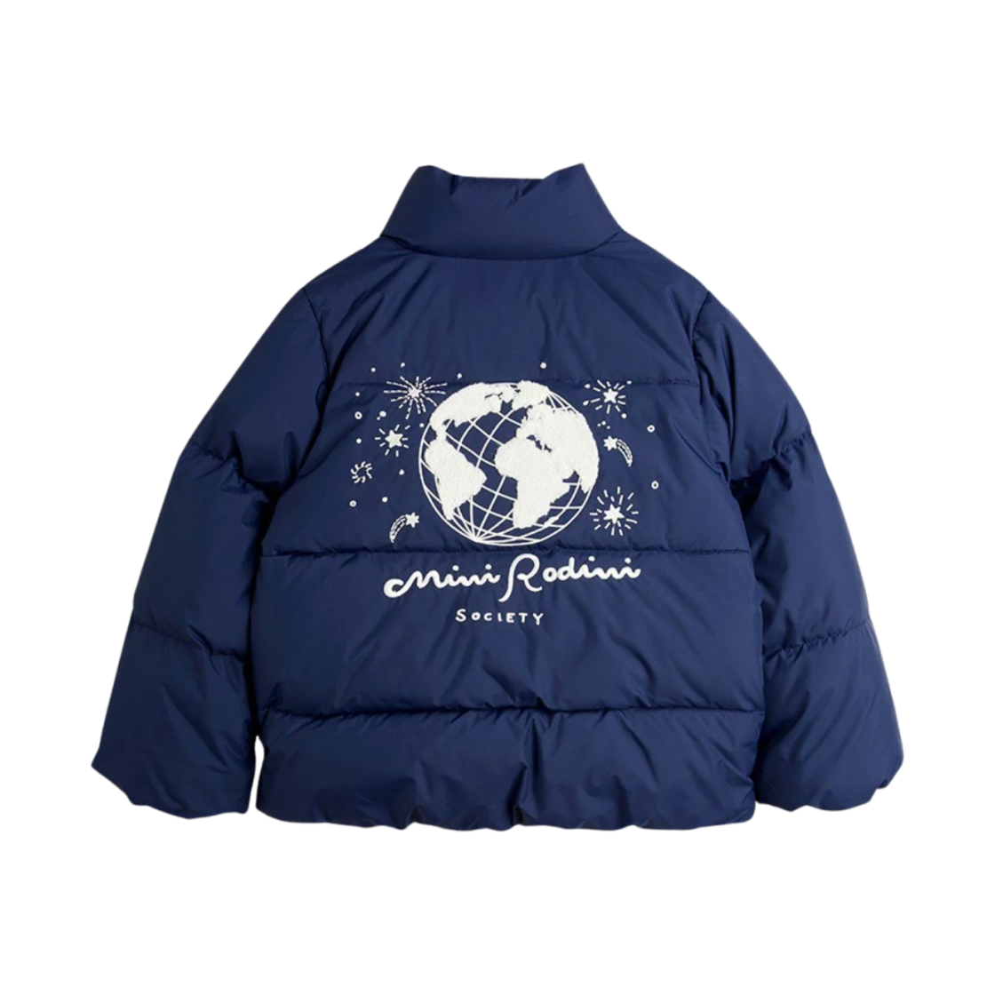 (키즈) 미니 로디니 소사이어티 푸퍼 자켓 블루((Kids) Mini Rodini Society Puffer Jacket Blue)