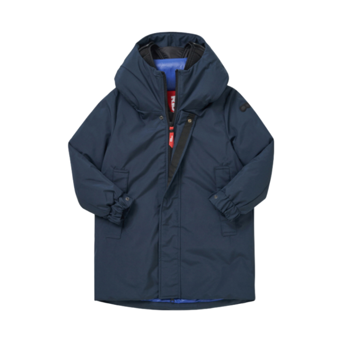 (키즈) AI 라이더스 더블 후드 고글 코트 네이비((Kids) AI Riders Double Hoodie Goggle Coat Navy)