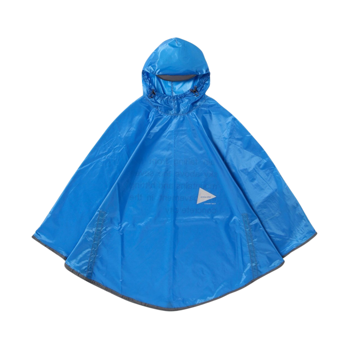 - And Wander x eye_C Sil Poncho Blue