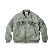 Palace Avirex Leather Jacket Grey - 23FW