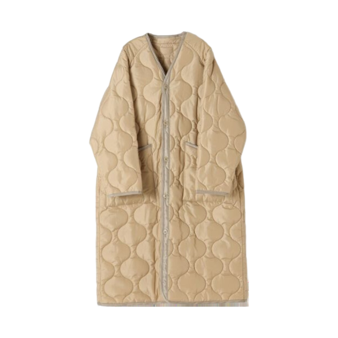 하이크 퀼티드 라이너 코트 베이지(Hyke Quilted Liner Coat Beige)
