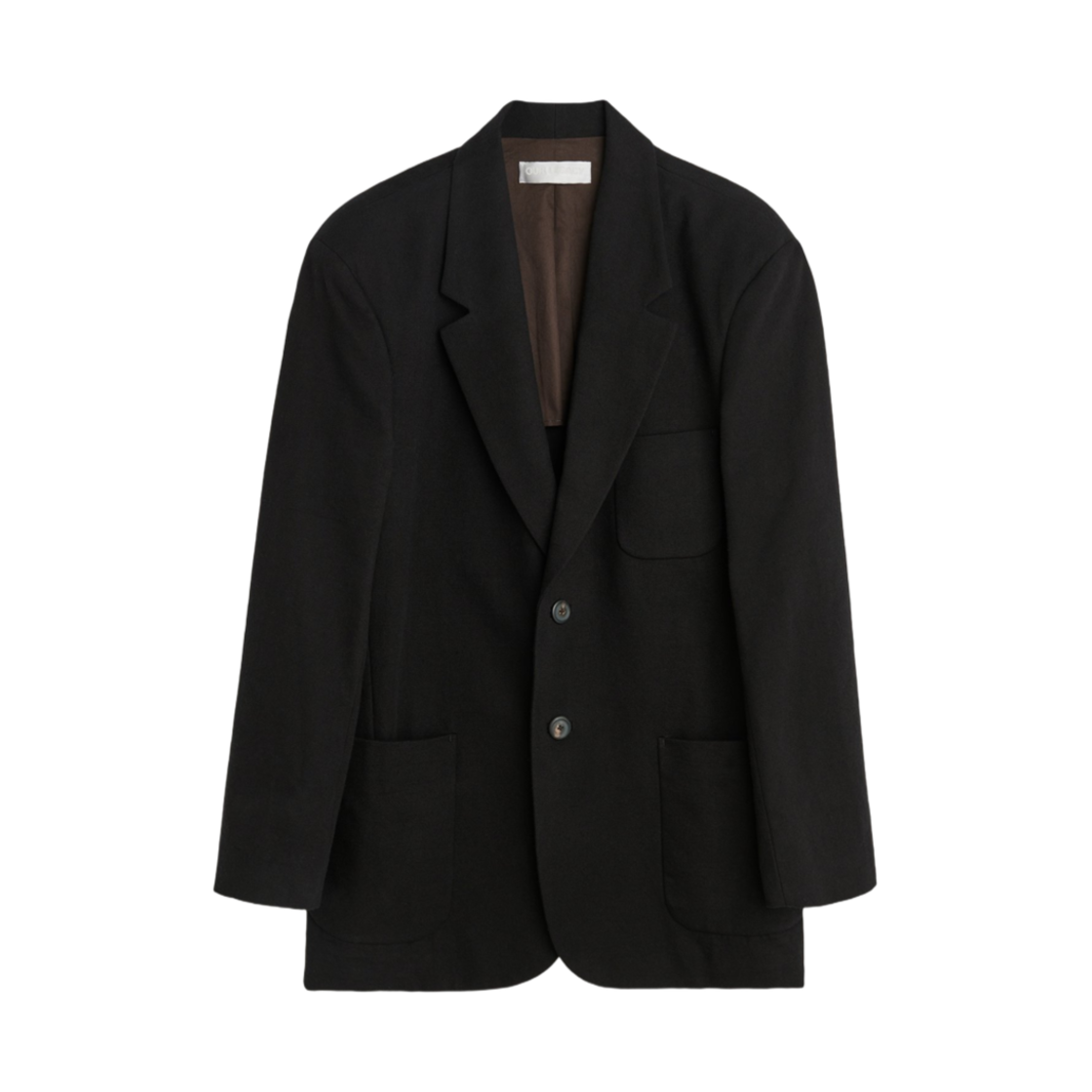 M4240EB Our Legacy Draping Black Canvas Embrace Blazer