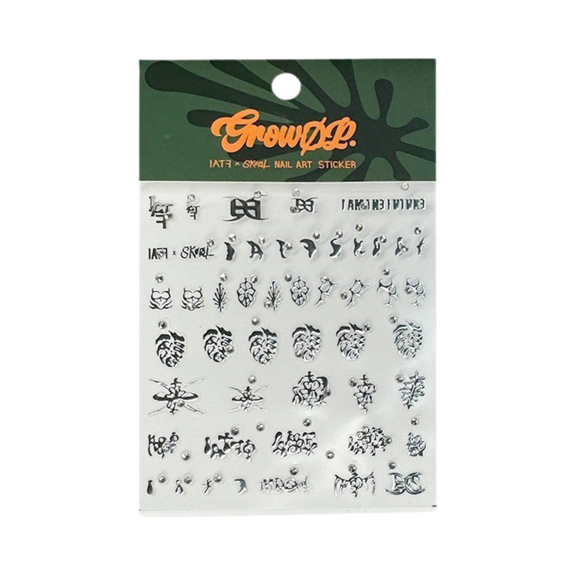 아이엠더퓨처 x 스쿠읏 그로우 옵 네일 스티커 실버(IATF x Skoot Grow Op Nail Stickers Silver)