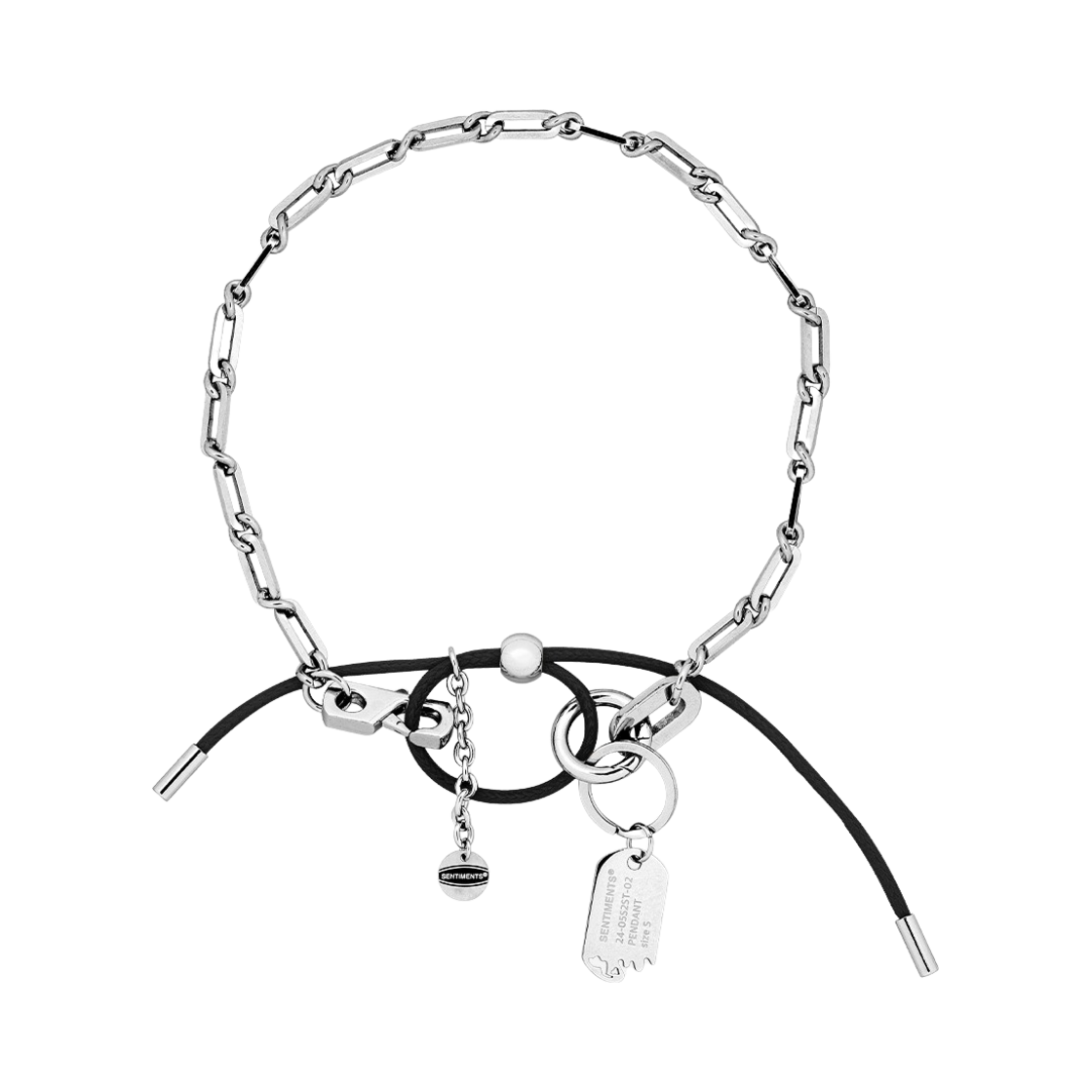 no497b Sentiments No.497 Necklace Black