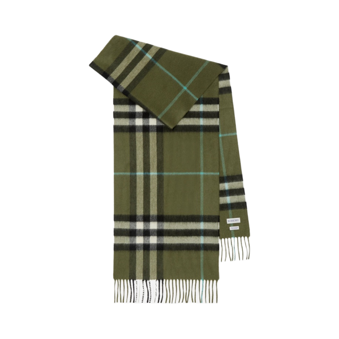 8077885 Burberry Check Cashmere Muffler Shrub
