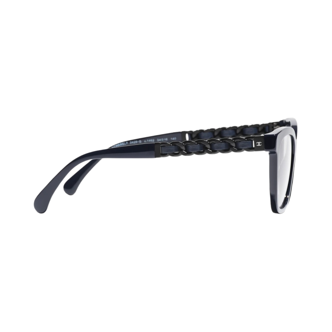 샤넬 스퀘어 프레임 아세테이트 카프스킨 & 다크 블루(Chanel Square Eyeglasses Acetate Calfskin & Dark Blue) - 3