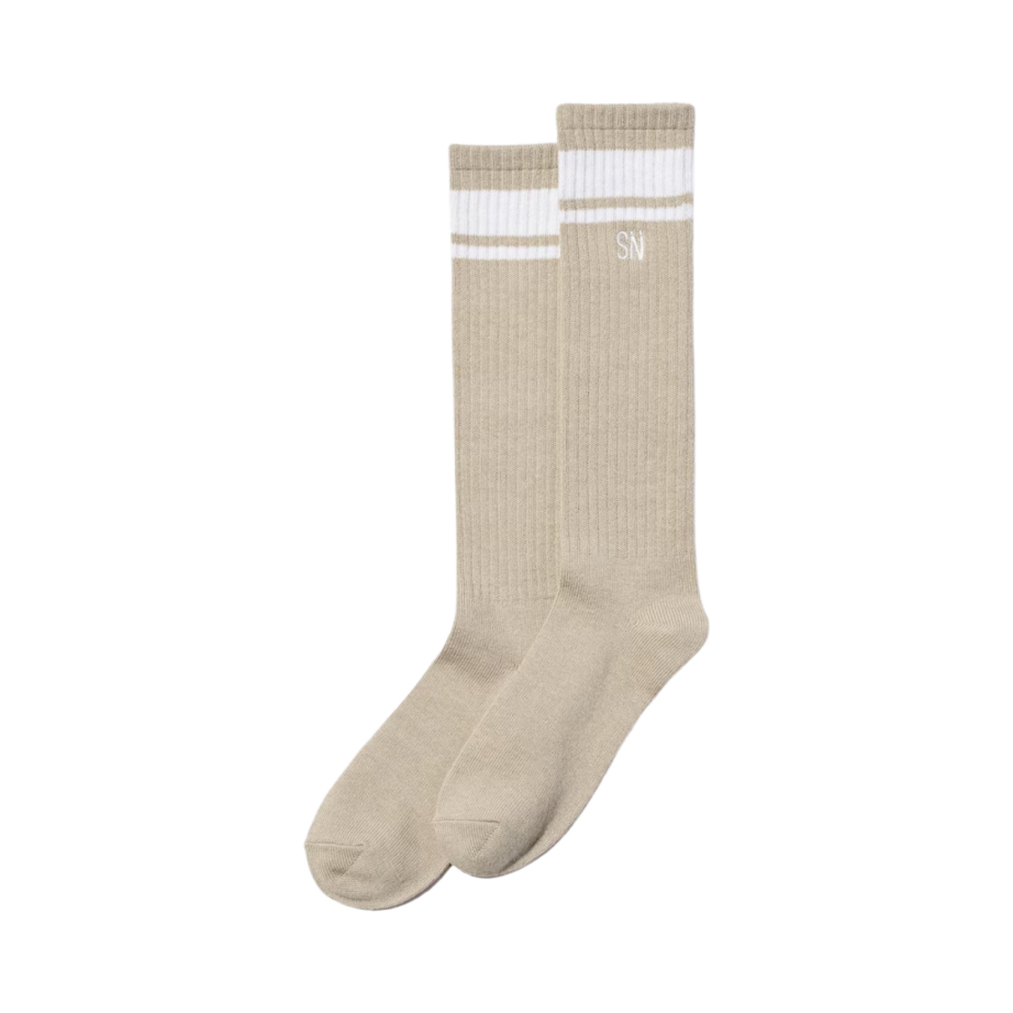 357047-32 GU x Undercover High Socks Beige - JP