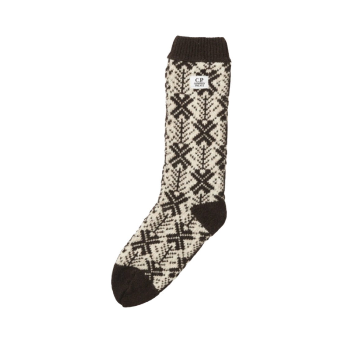 팔라스 x C.P. 컴퍼니 램스울 삭스 스톤 - 22FW(Palace x C.P. Company Lambswool Socks Stone - 22FW) - 1