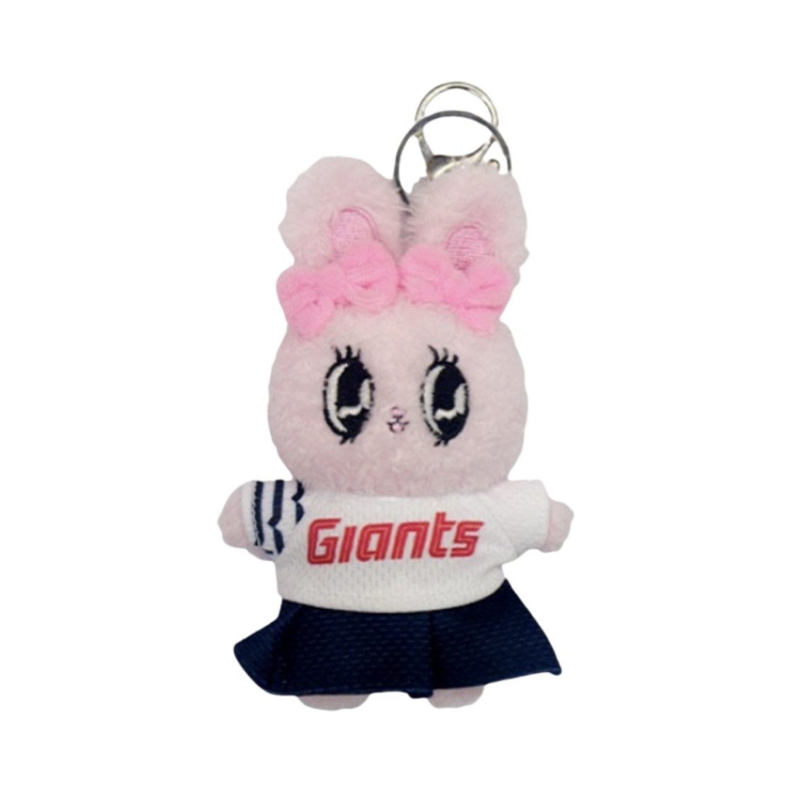 롯데 자이언츠 x 에스더 버니 캐릭터 인형 키링 핑크(Lotte Giants x Esther Bunny Character Toy Keyring Pink) - 1