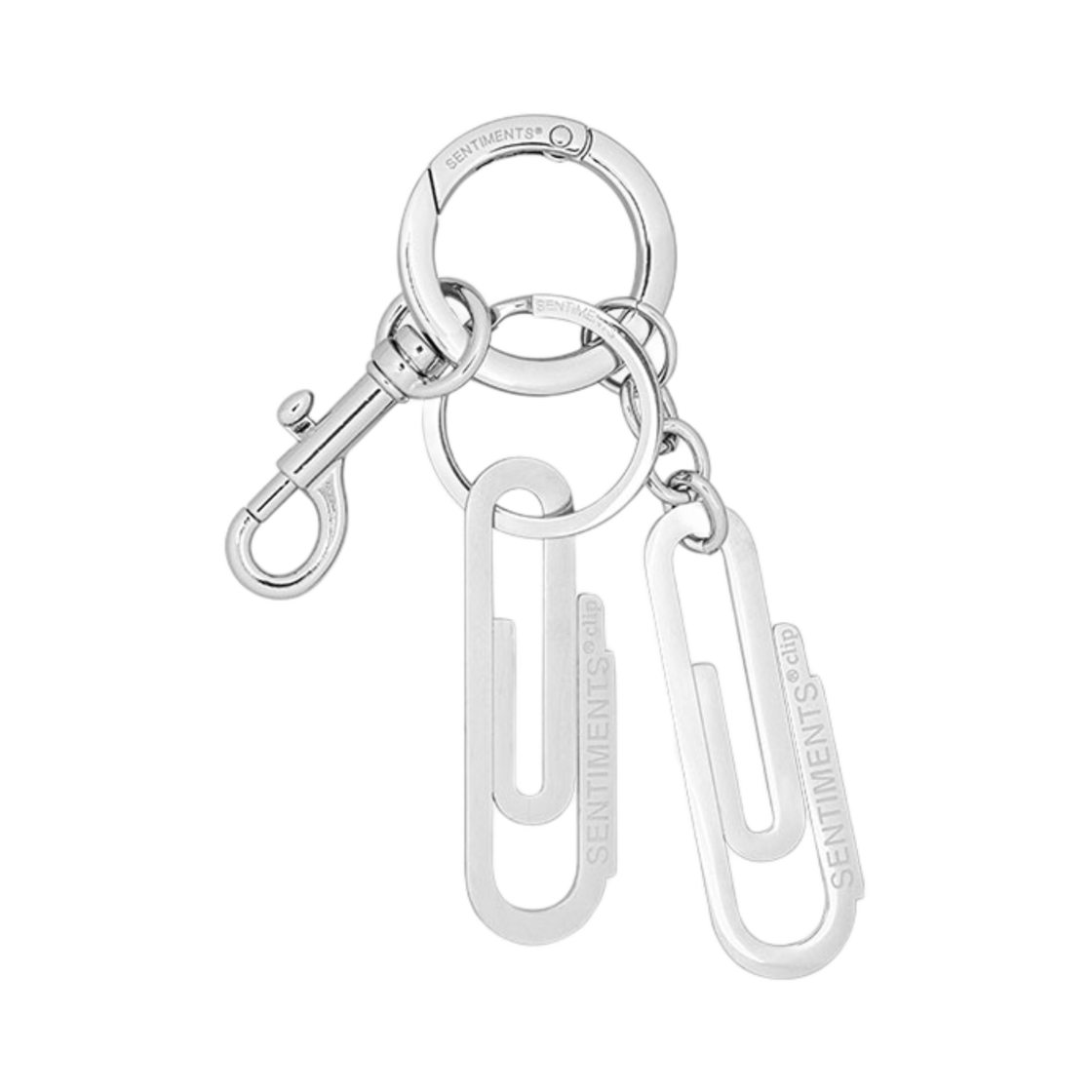 NO590S Sentiments No.590 Key Ring Silver