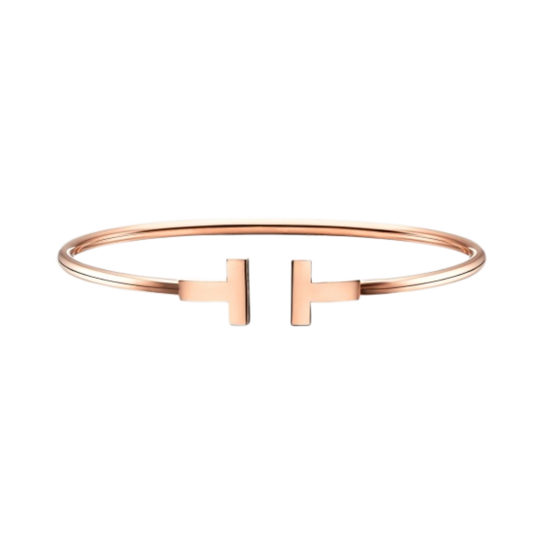 티파니 앤 코 티파니 T 와이어 브레이슬릿 로즈 골드(Tiffany & Co. Tiffany T Wire Bracelet Rose Gold)