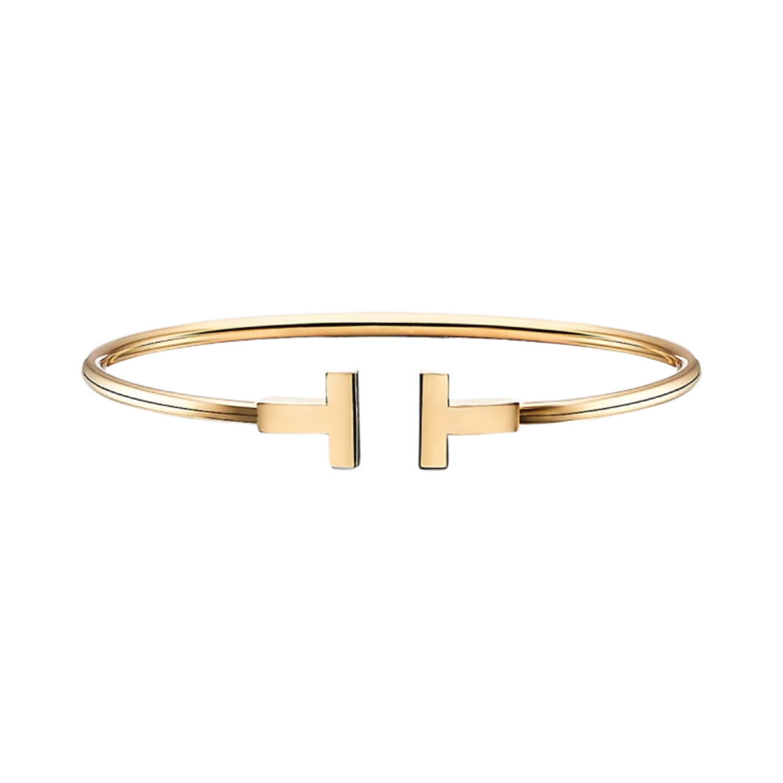 티파니 앤 코 티파니 T 와이어 브레이슬릿 미디움 18K 옐로우 골드(Tiffany & Co. Tiffany T Wire Bracelet Medium 18K Yellow Gold)