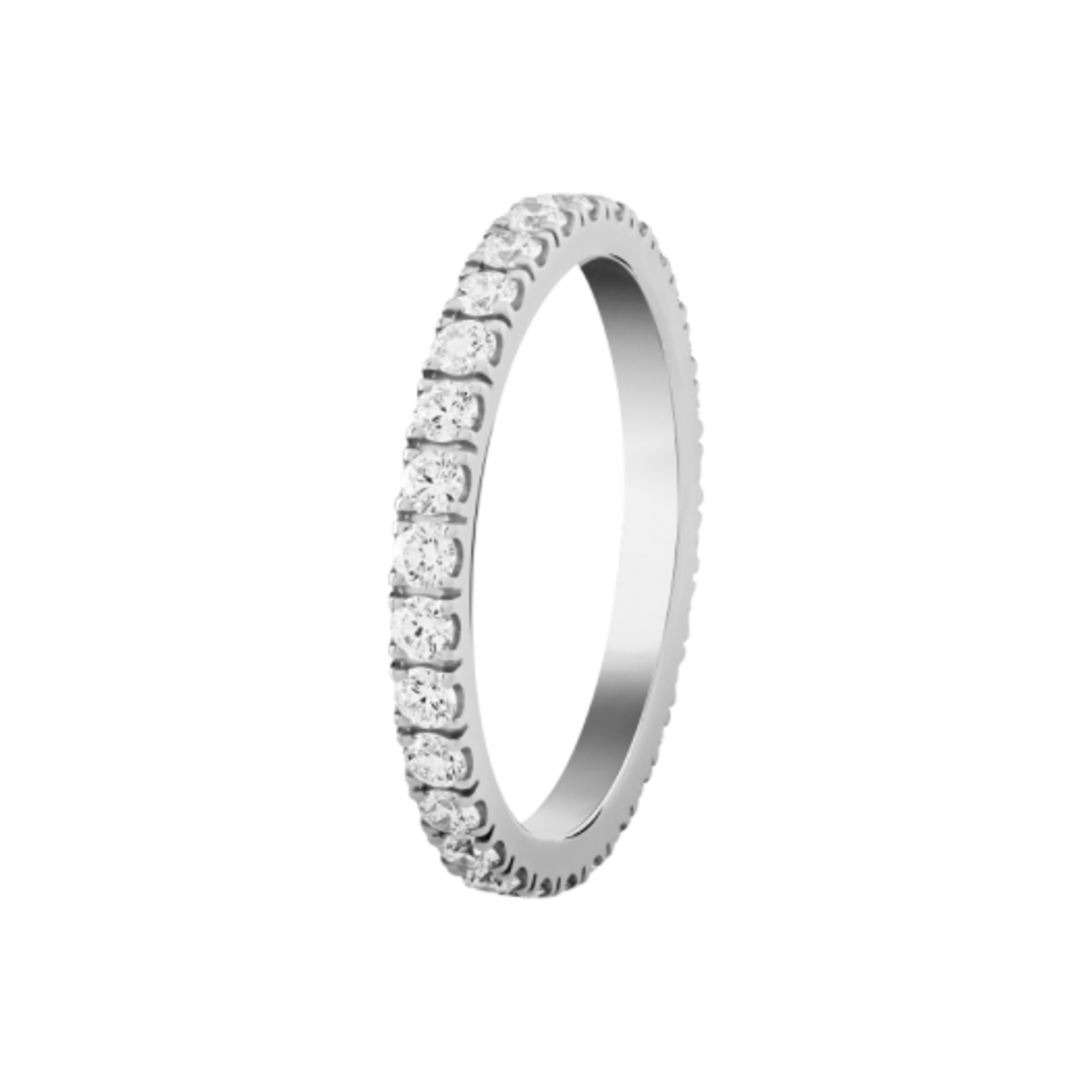 반 클리프 & 아펠 펠리시테 웨딩 밴드 2.1mm 18K 화이트 골드 다이아몬드(Van Cleef & Arpels Felicite Wedding Band 2.1mm 18K White Gold Diamond)