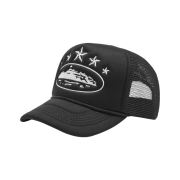 Corteiz 5 Starz Alcatraz Trucker Black