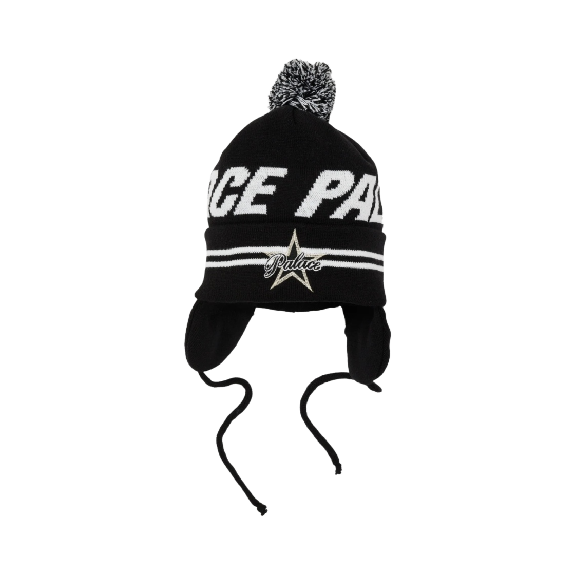 - Palace City Earflap Beanie Black - 21FW