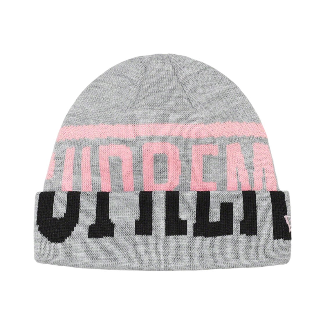 슈프림 뉴에라 투톤 로고 비니 헤더 그레이 - 21FW