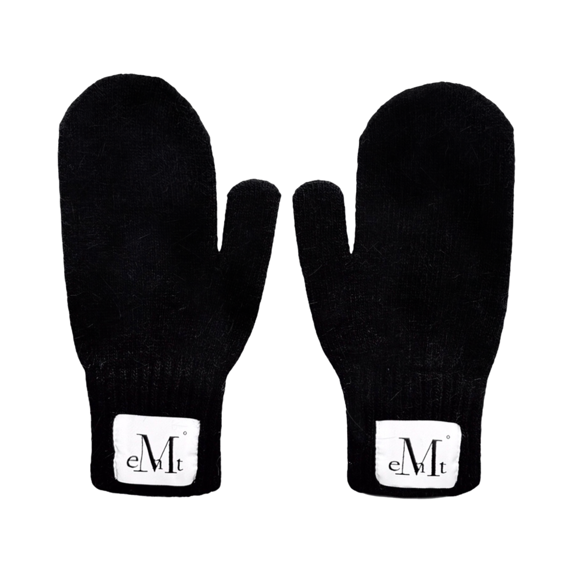 P00000RL_18 MUCENT Fairy Signature Knit Gloves Mitten Black