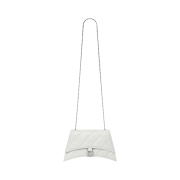 Balenciaga Crush XS Quilted Chain Bag Optic White