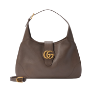 Gucci Aphrodite Medium Shoulder Bag Brown Leather