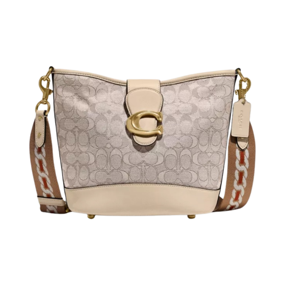 코치 탈리 버킷백 시그니처 자카드 스톤 아이보리(Coach Tali Bucket Bag in Signature Jacquard Stone Ivory) - 1