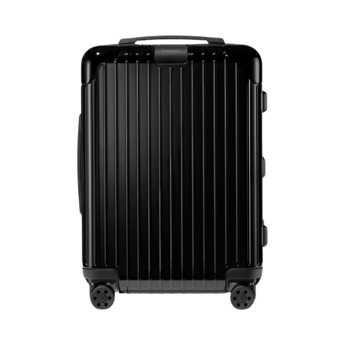 리모와 에센셜 캐빈 폴리카보네이트 수트케이스 블랙 글로스(Rimowa Essential Cabin Polycarbonate Suitcase Black Gloss)