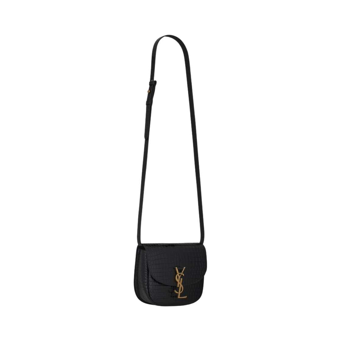 생로랑 샤이니 크로커다일 엠보스 레더 카이아 스몰 사첼백 블랙(Saint Laurent Kaia Small Satchel in Shiny Crocodile-Embossed Leather Black) - 2