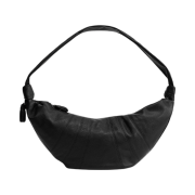 Lemaire Large Croissant Bag Soft Grained Leather Black