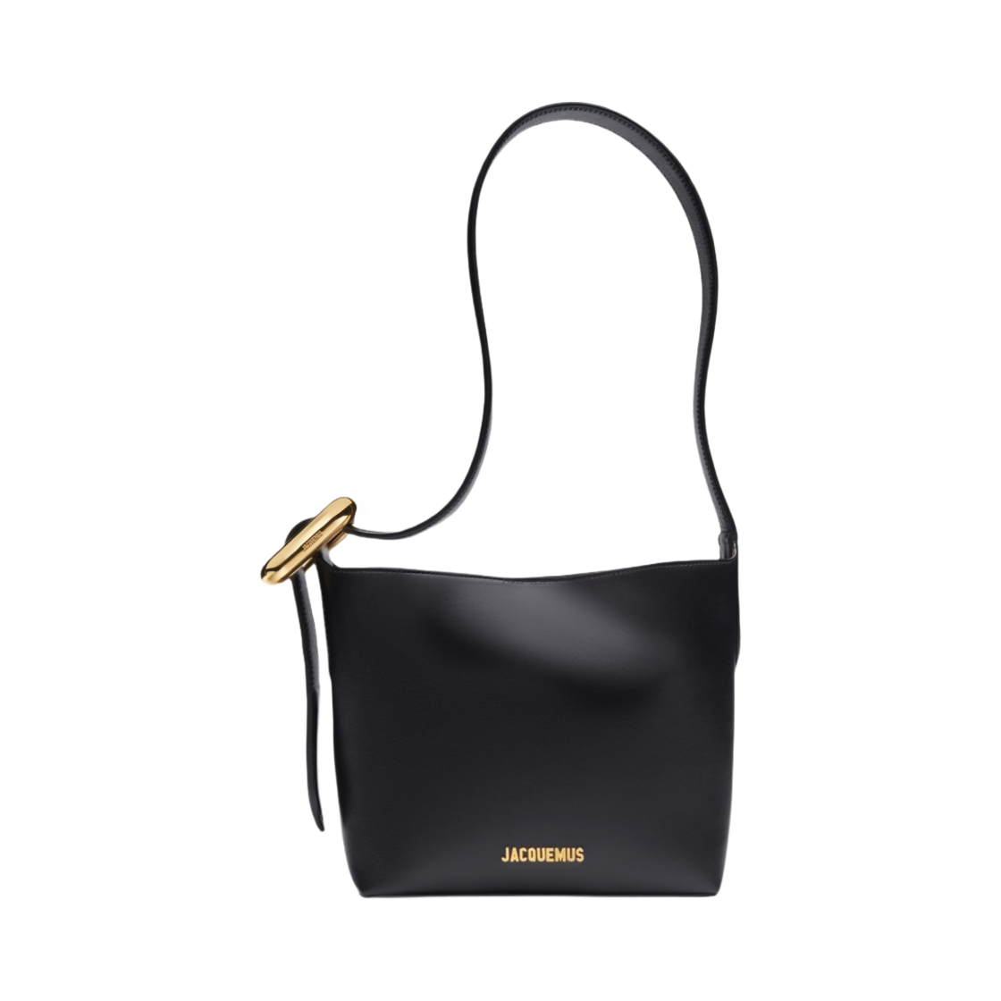 자크뮈스 르 쁘띠 레갈로 스몰 버클드 버킷백 블랙