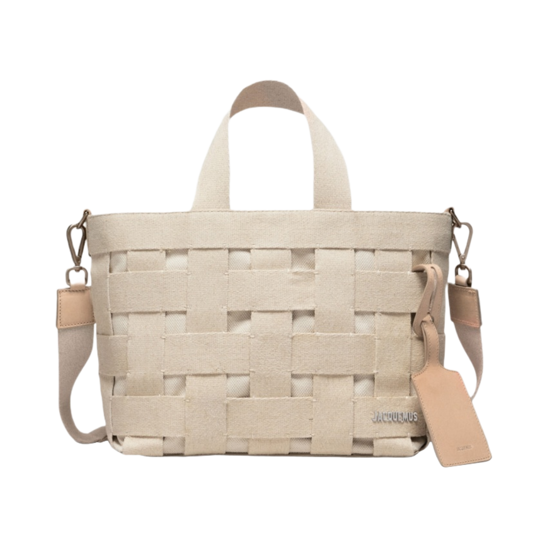 자크뮈스 르 카바스 그로그랭 토트백 라이트 그레이지(Jacquemus Le Cabas Gros Grain Grosgrain Tote Bag Light Greige) - 1
