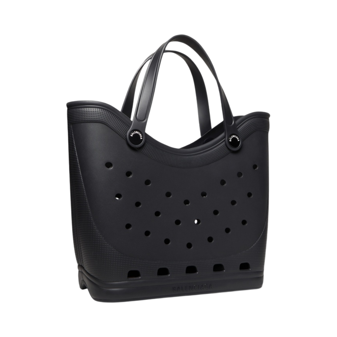 발렌시아가 x 크록스 러버 라지 토트백 블랙(Balenciaga x Crocs Rubber Large Tote Bag black) - 2