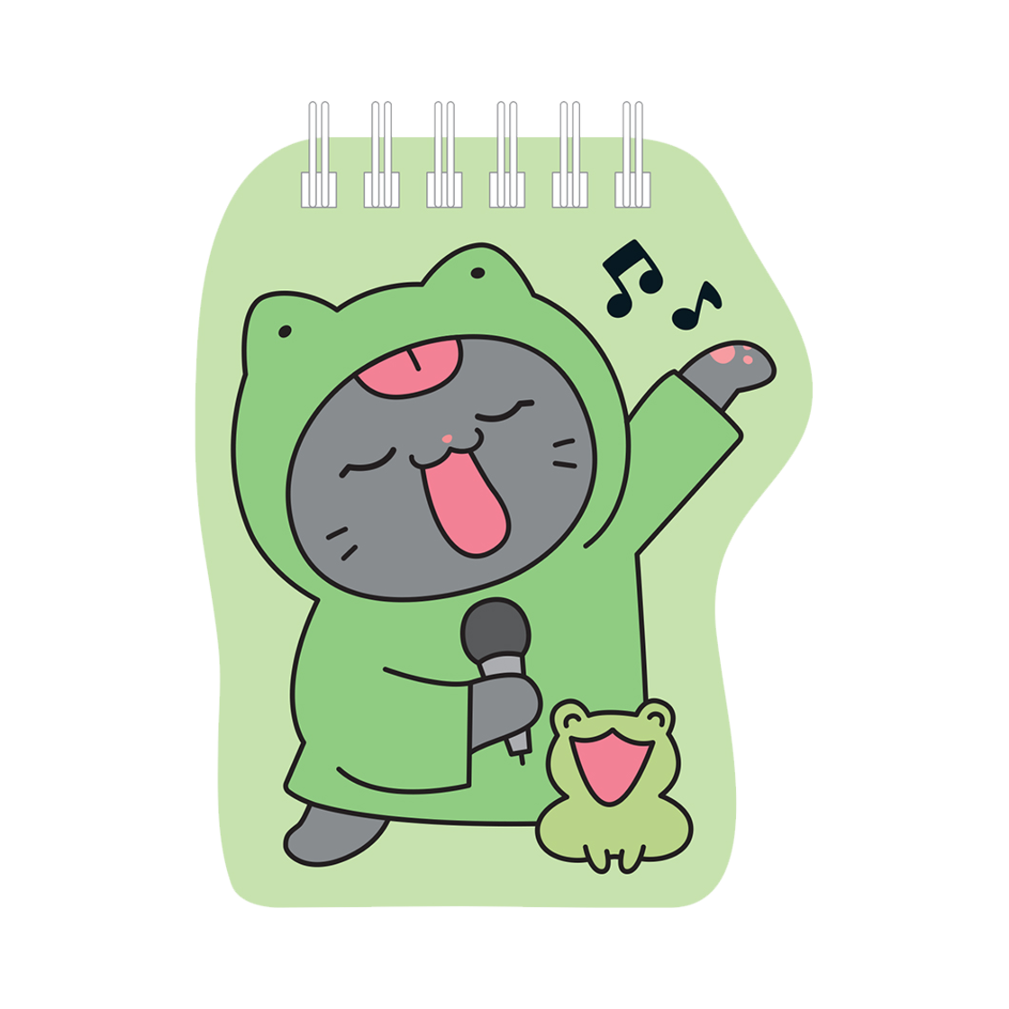 냐한남자 모양수첩 개굴 영철(Meow Man Shape Note GaegulYoungchul)