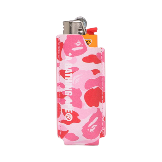 0ZXACM182057N BAPE ABC Camo Lighter Case Pink